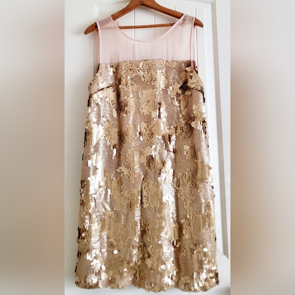 ARYNK gold sequin sleeveless dress - Picture 2 of 6